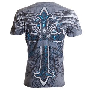 Archaic Affliction Men's T-Shirt Short Sleeve RED FLAG